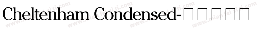 Cheltenham Condensed字体转换